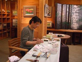 佐々木経二　日本画展・・・　四季折々の花に祈りをこめて