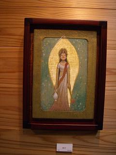 上月ひとみ　テンペラ画展